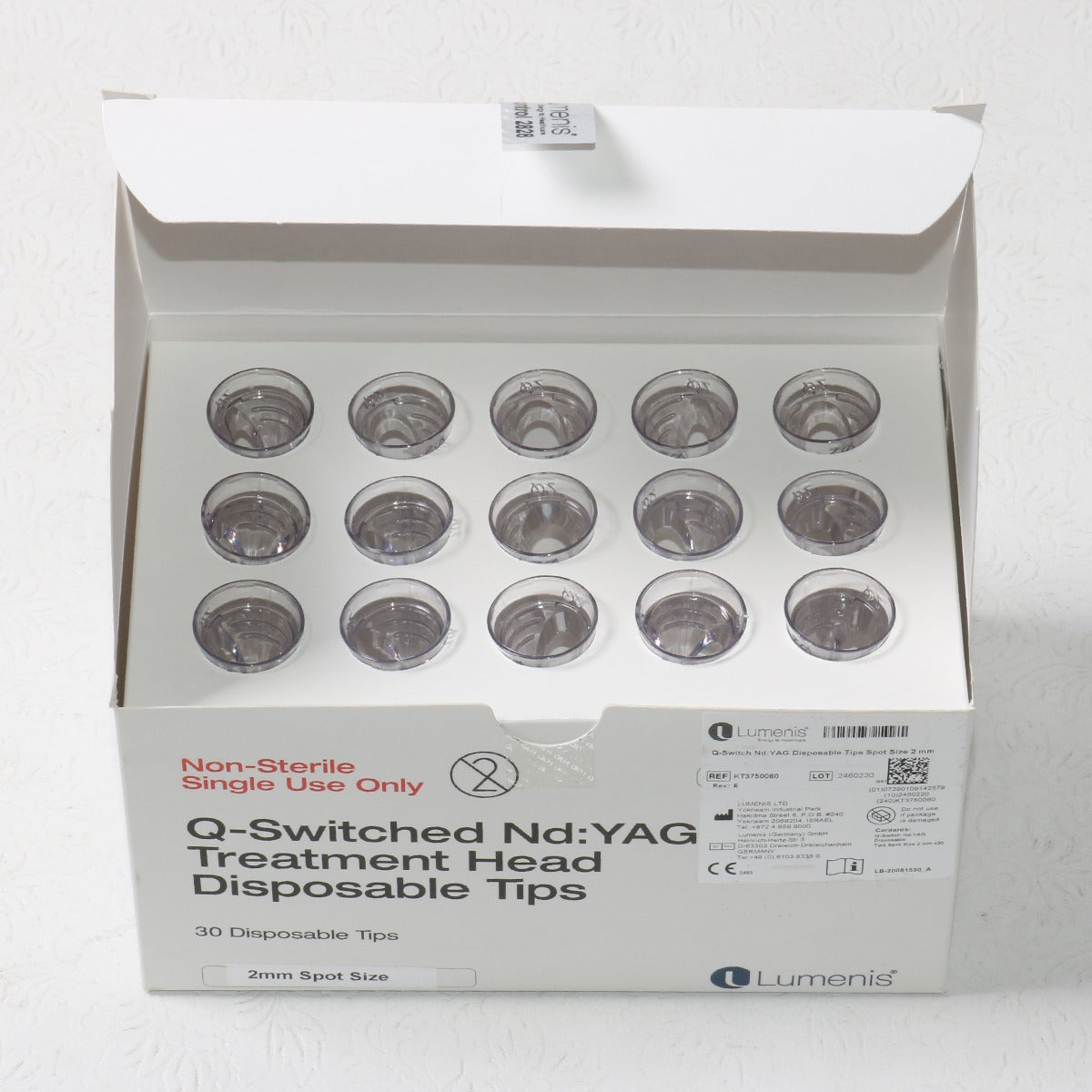 Lumenis M22 Q-Switched Nd YAG QS YAG Laser Handpiece 2mm Tips KT3750060 x30 pcs
