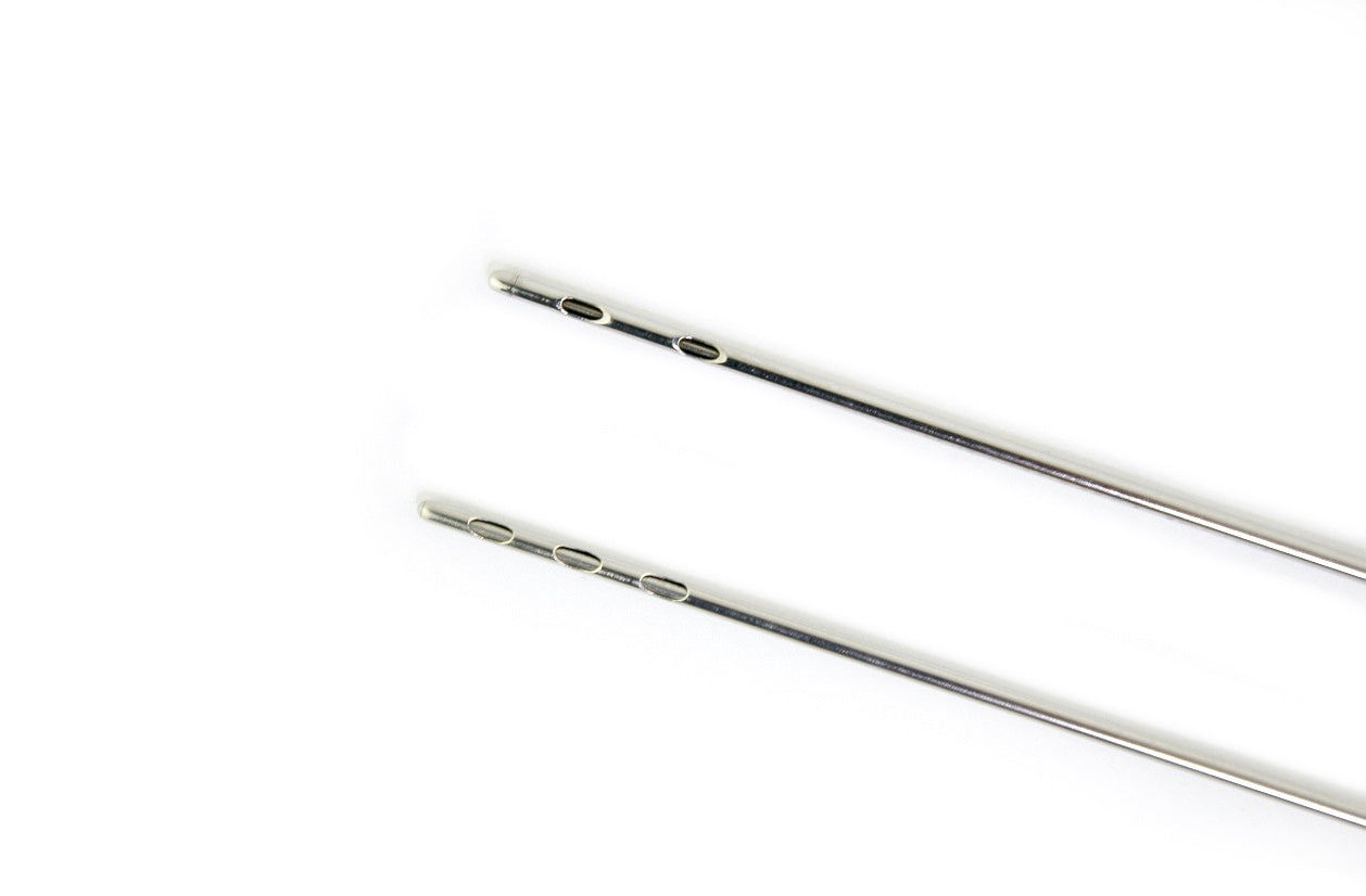 Cannula Aspiration Suction 6 1/2" Cannula 1.6 x2 Pcs With Cleaning Stylets