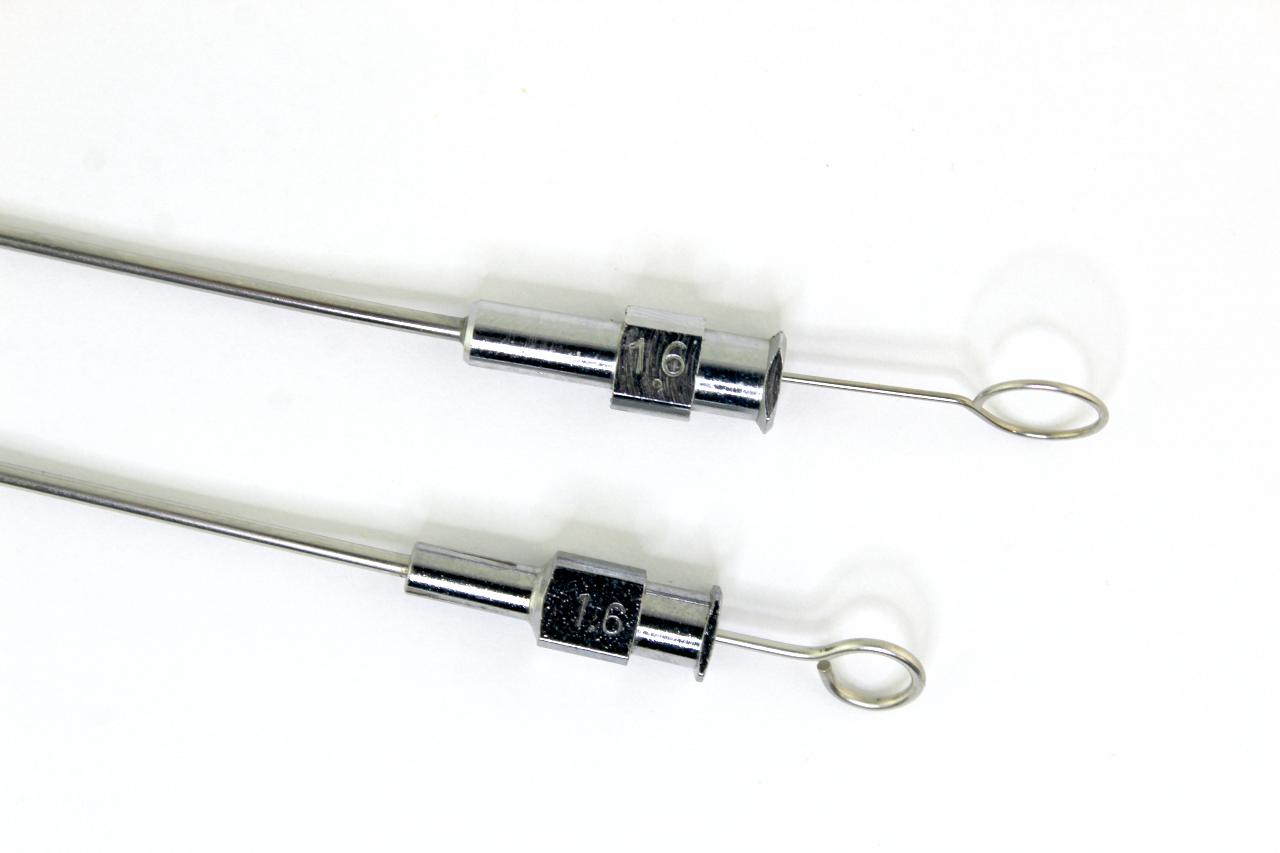Cannula Aspiration Suction 6 1/2" Cannula 1.6 x2 Pcs With Cleaning Stylets