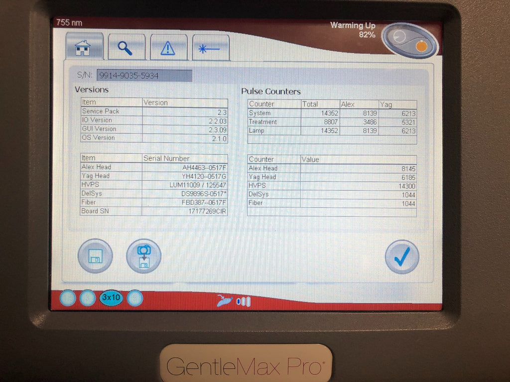 2018 Candela GentleMax Gentle Max GMax Pro Specialty Hair Removal Laser System