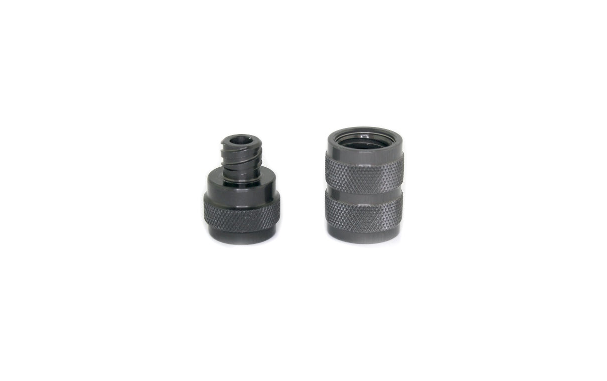 Adapter Set for Suction Cannula x2 Pcs Stainless Steel Gray