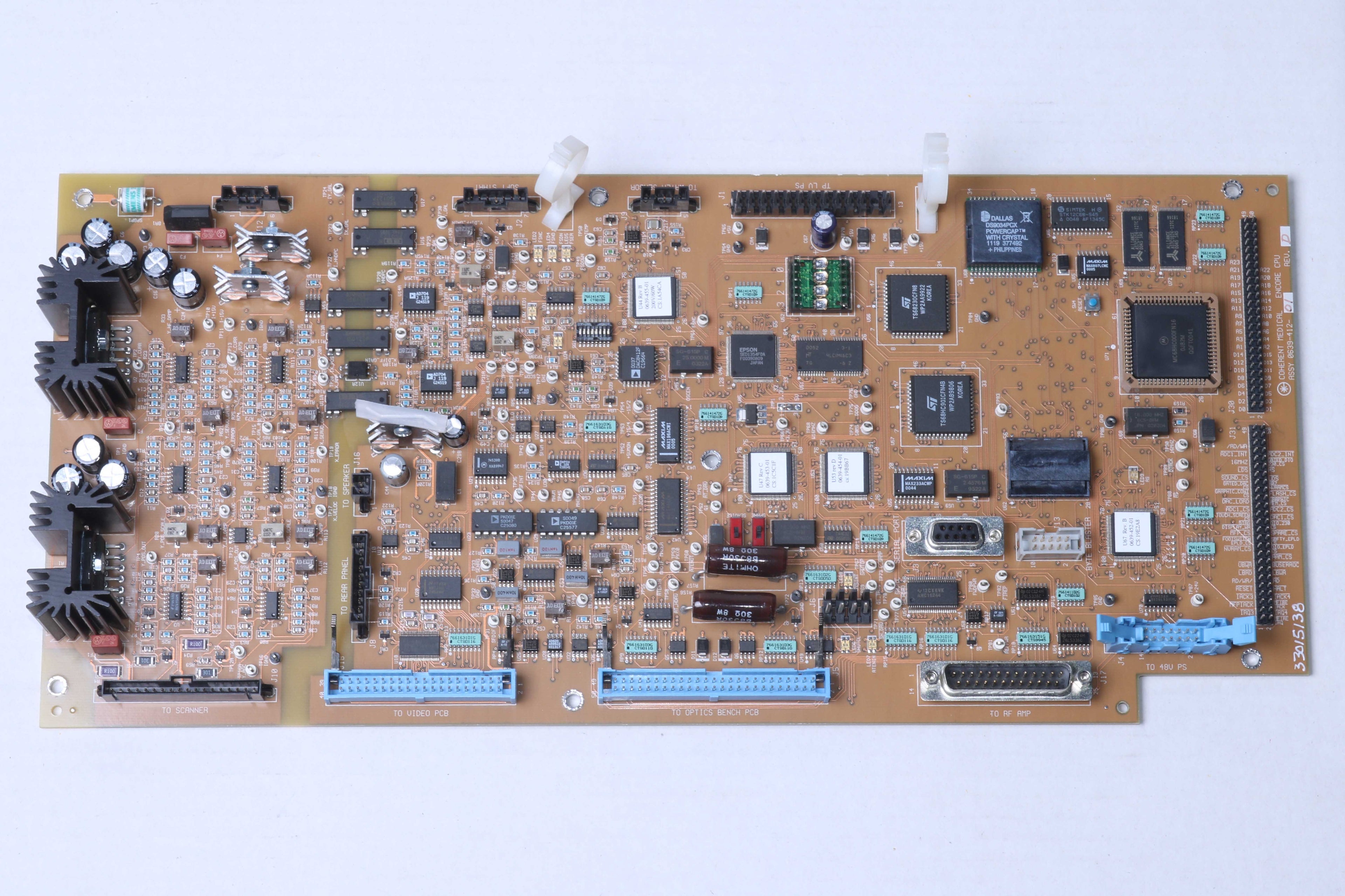 Lumenis Coherent UltraPulse CO2 Laser Encore CPU Board PCB 0639-412 PARTS AS IS