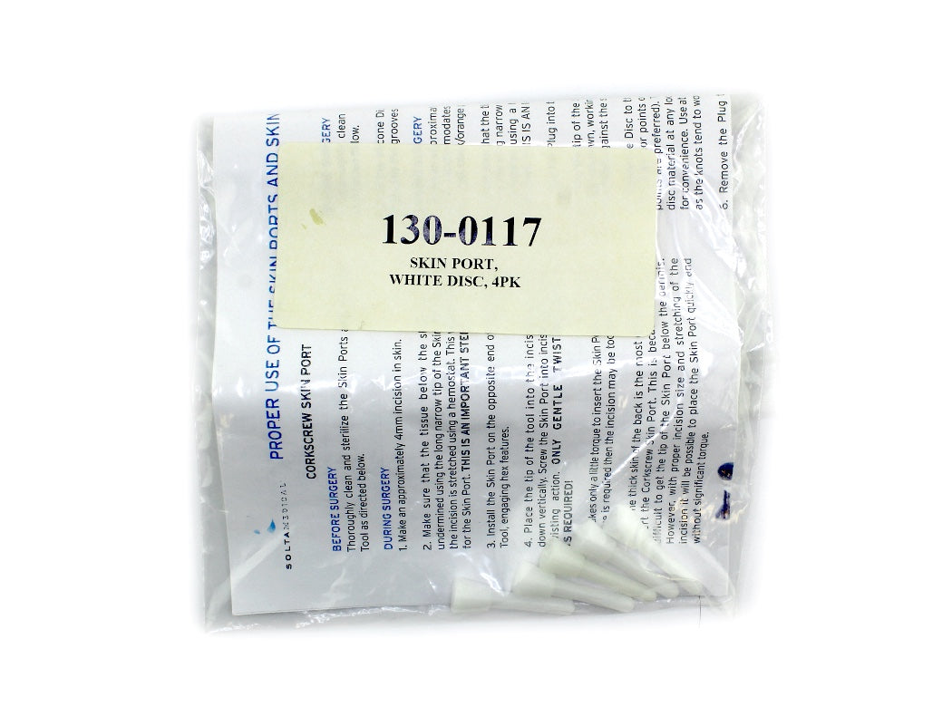 Solta Medical Skin Port White 5 PK 130-0117 White Skin Ports