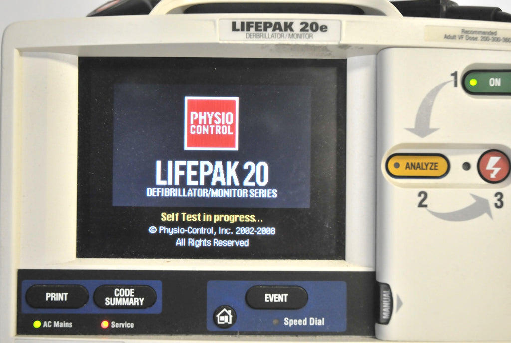 Medtronic LIFEPAK 20e Defibrillator Monitor Portable APEX Sternum Paddle Printer