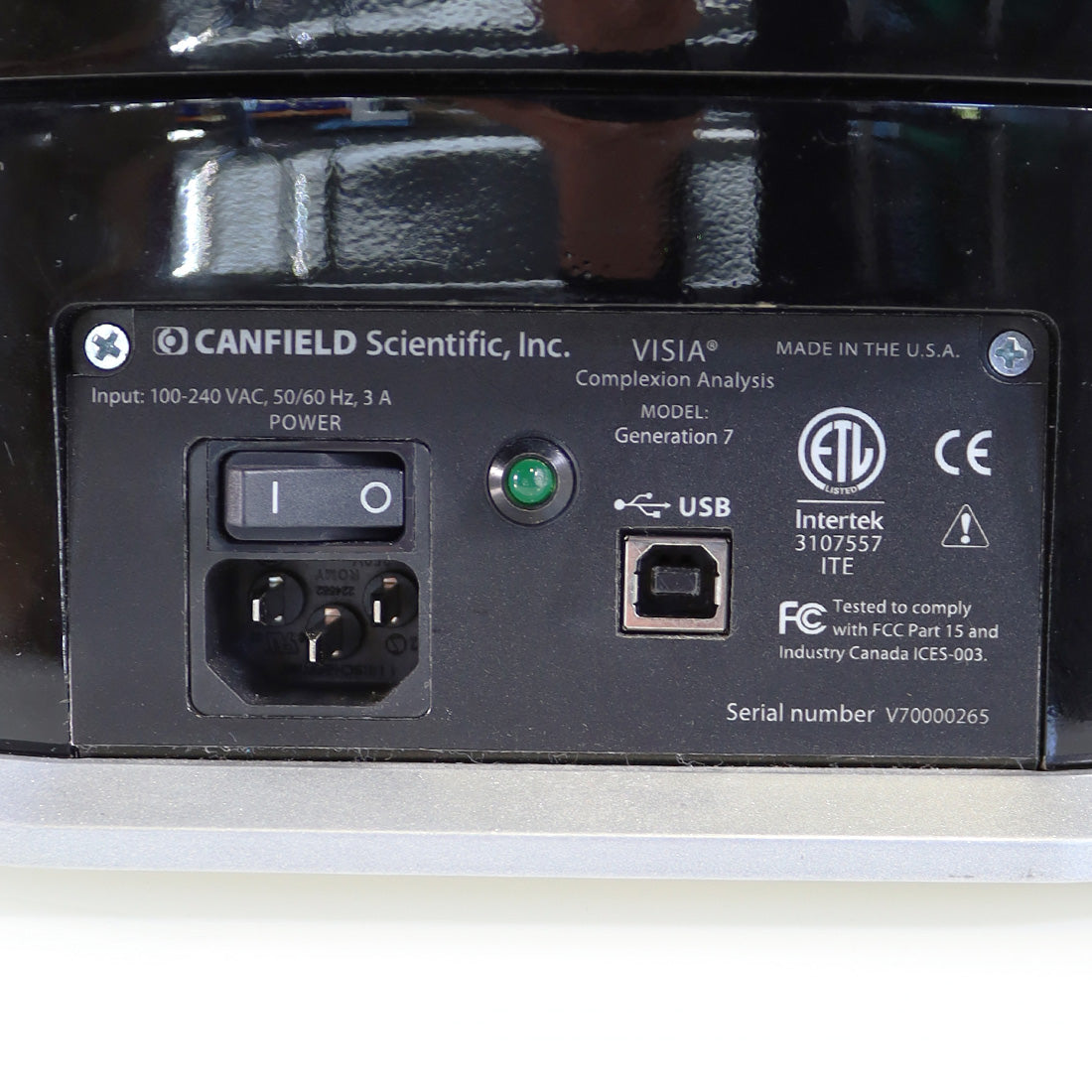 Canfield Scientific Visia Generation 7 Skin Complexion Analysis System