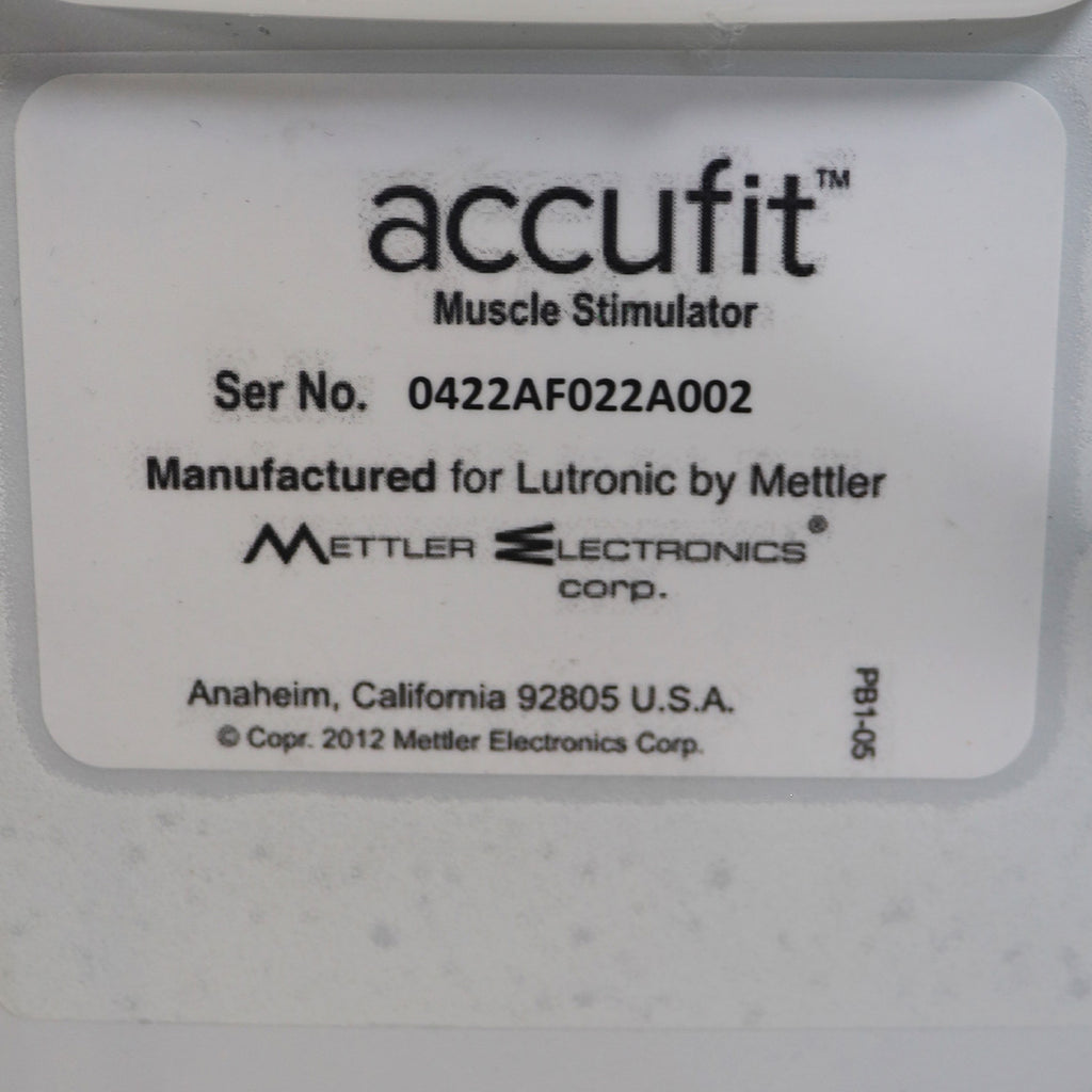 Lutronic Accufit IntelliStim Muscle Activation Stimulator System PB1-05