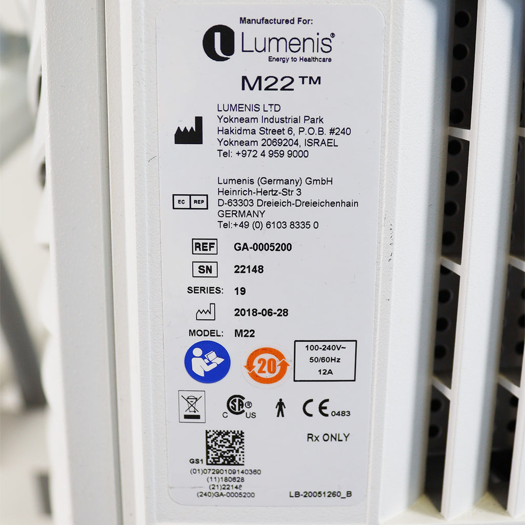 2018 Lumenis M22 Laser Fully Loaded IPL NdYag Q-Switched ResurFX System