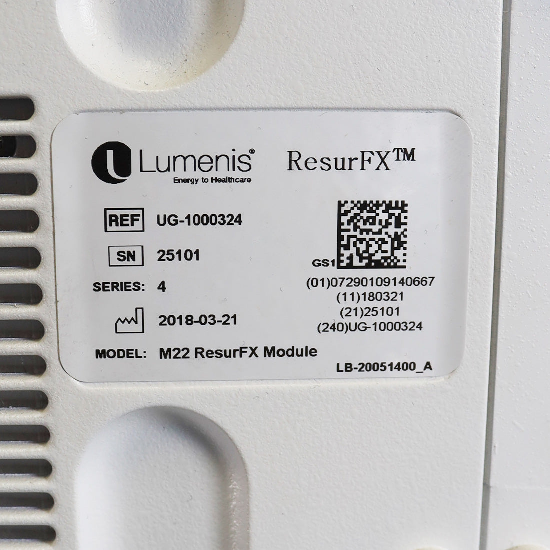 2018 Lumenis M22 Laser IPL Fully Loaded NdYag Q-Switched ResurFX System