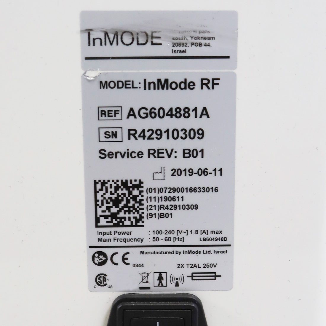 2019 InMode Embrace RF Morpheus 8 System