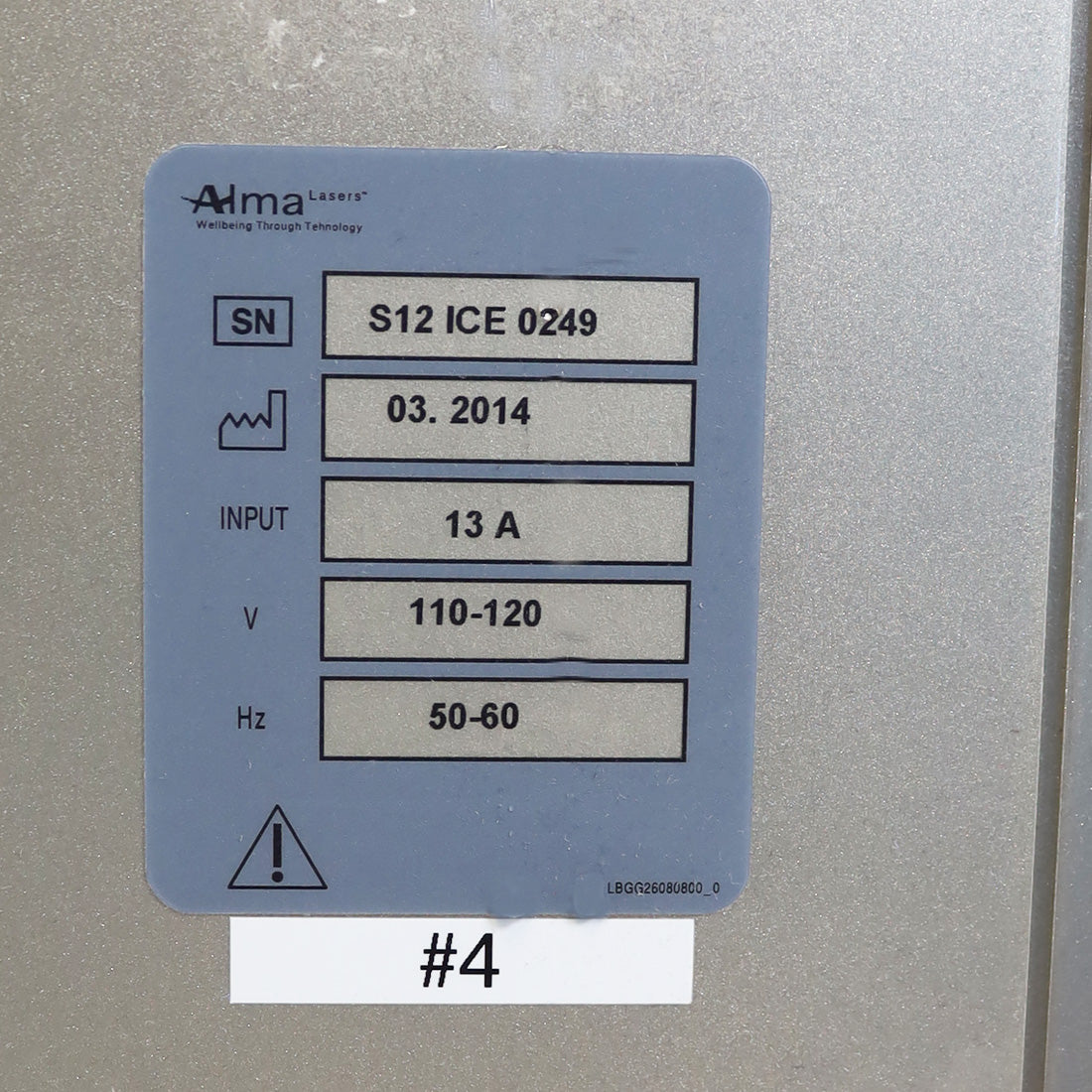 2014 Alma Soprano ICE Laser NIR 810nm System