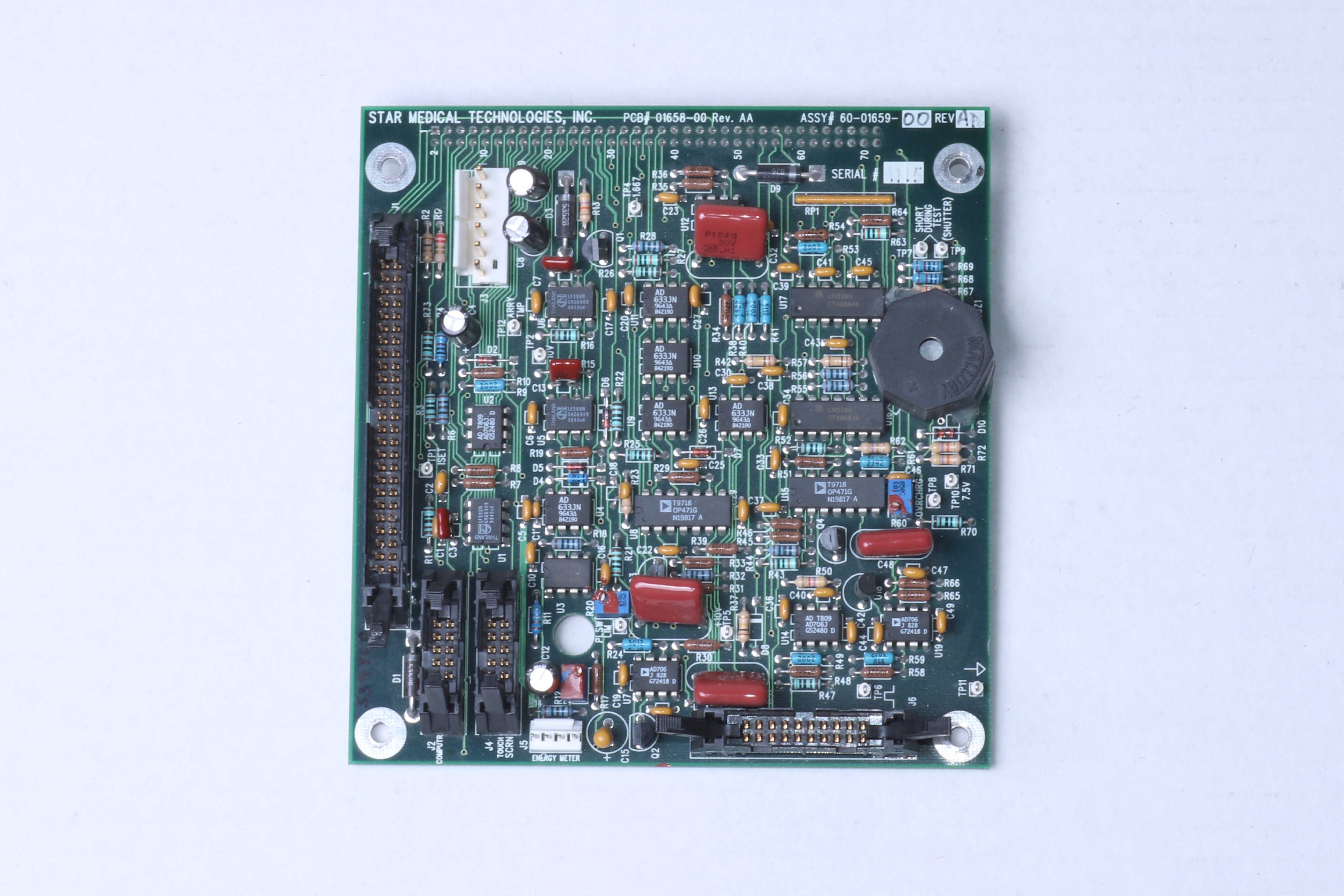 Star Medical 01658-00 REV AD Computer Interface Board PCB UNTESTED PARTS AS IS
