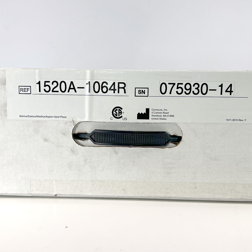 Palomar StarLux 300/500 Lux1064 Handpiece Cynosure Factory Refurbished 075930-14 (0 Shots)