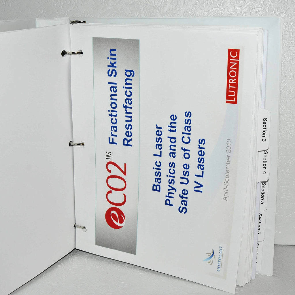 Lutronic Safe Start Training Guide CO2 Fractional Skin Resurfacing Book eCO2