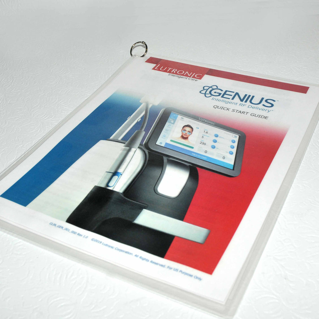 Lutronic Genius Quick Start Guide RF Microneedling User Operation Sheets Manual