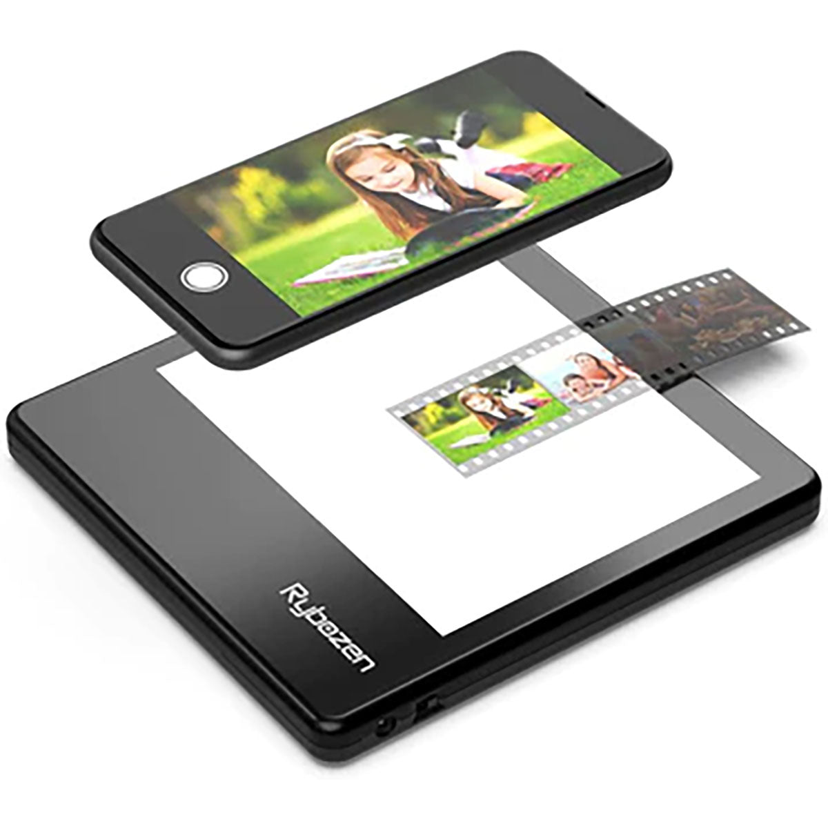 Rybozen Ultra-Thin Portable 5in x 4in LED Light Panel Photo Slides Film Viewer