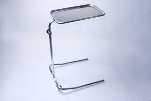 JB Call 11x17" Single Post U-Base Mayo Stand w/ Stainless Steel Instrument Tray