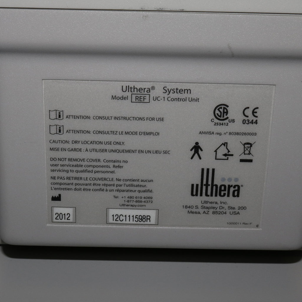 2012 Ulthera Ultherapy DeepSEE Ultrasound Skin Tightening Contouring System