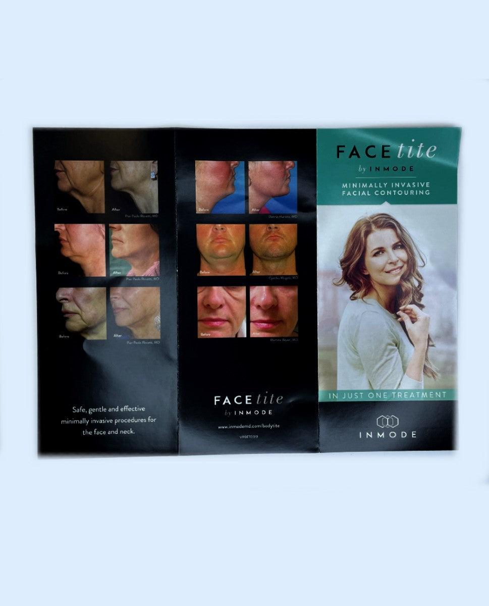 INMODE FACEtite Minimally Invasive Facial Contouring Brochure 10 pcs