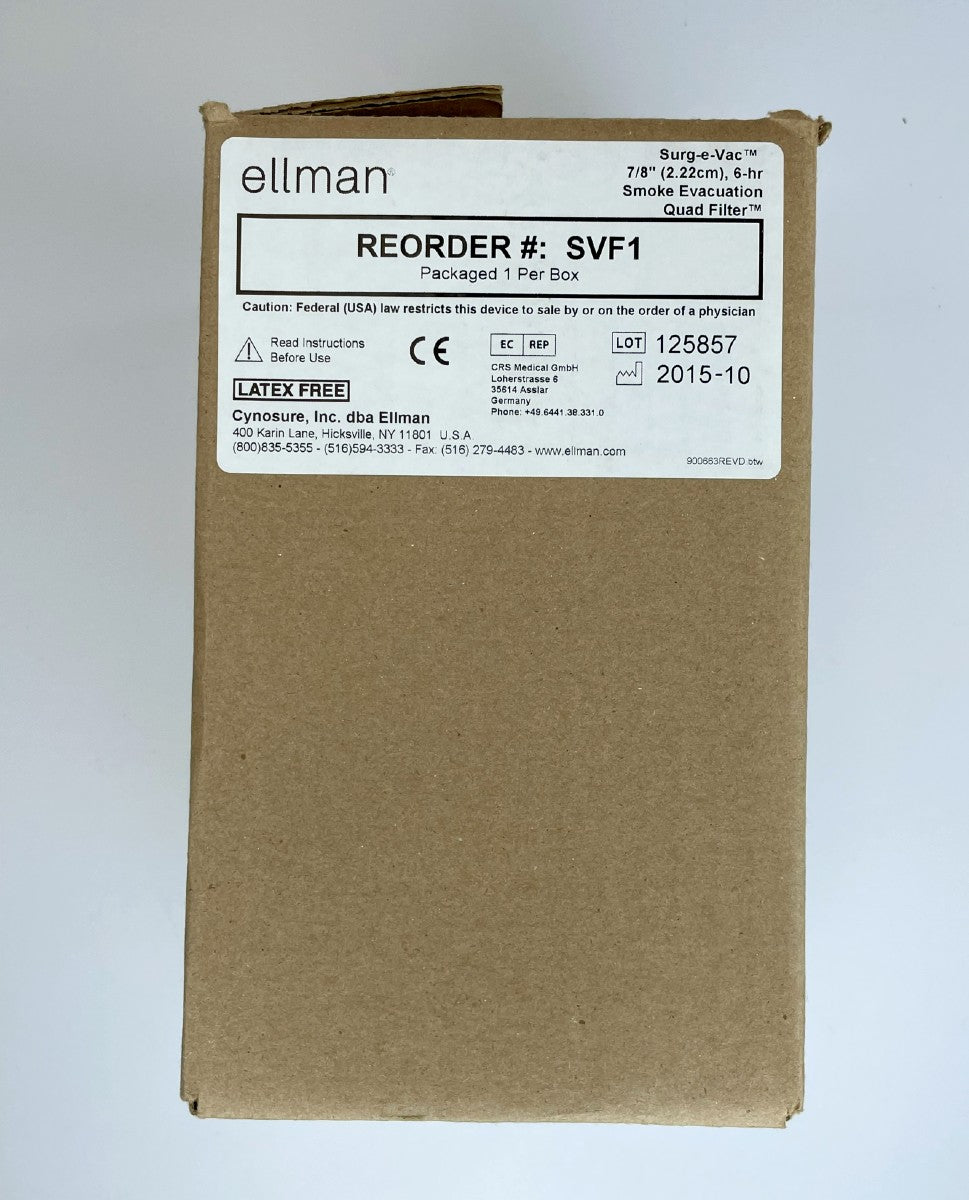 Ellman Cynosure Surgical-e-Vac 7/8", Smoke Evacuation Quad Filter