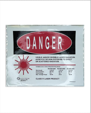 Sciton DANGER Class IV Laser Product Warning 2500-039-00 Rev C