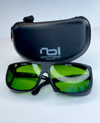 Laser Safety Eyewear Glasses 190nm - 200nm green tint