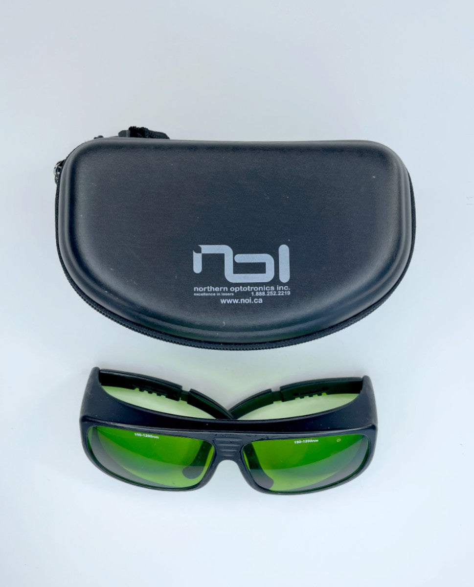 Laser Safety Eyewear Glasses 190nm - 200nm green tint