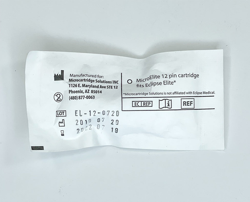 Eclipse 12Pin MicroElite Microneedling Tip Cartridge Fits Eclipse Elite EXP2022