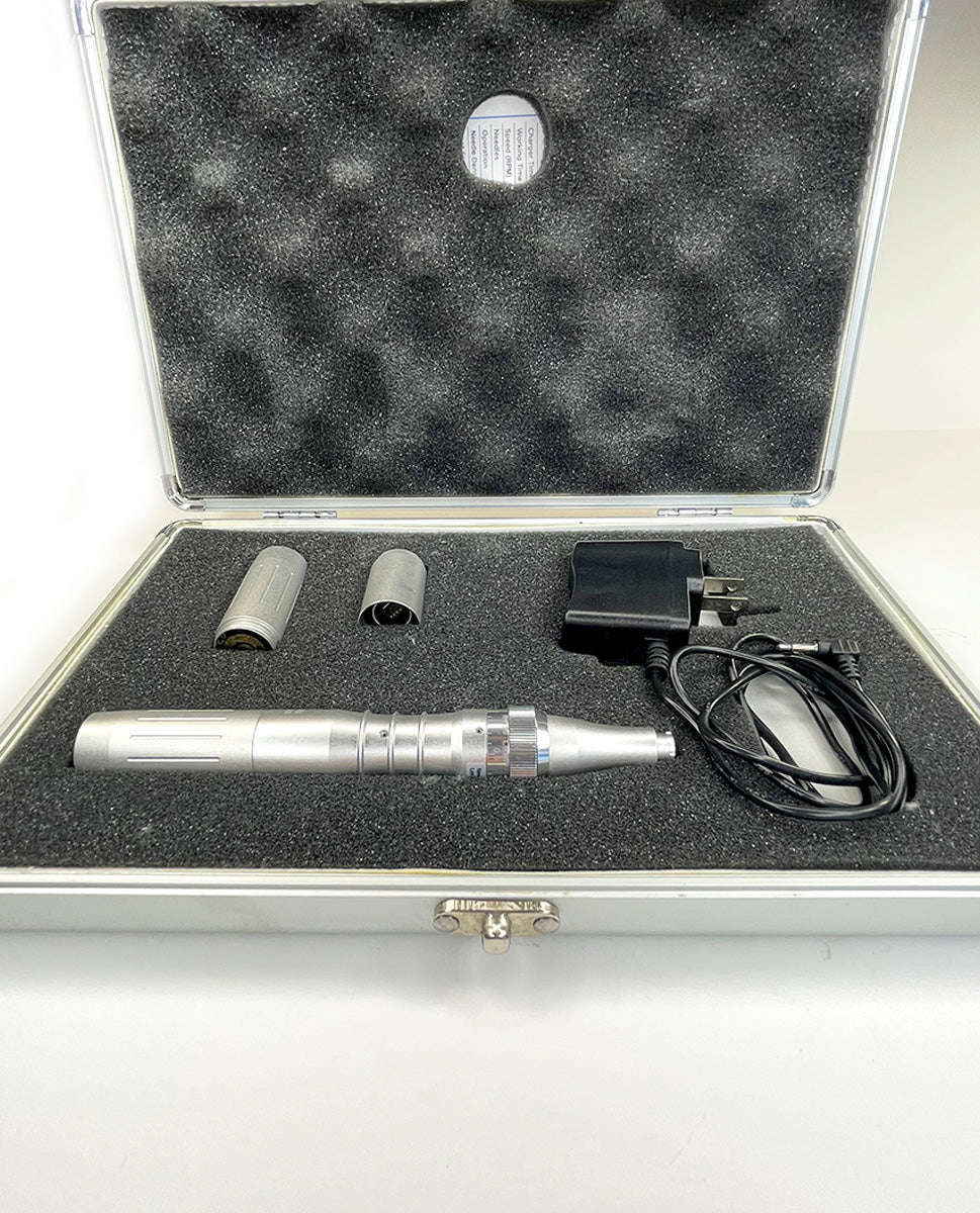 Silver Eclipse MicroPen Elite Aesthetics Kit Pen MicroNeedling Micro Needle