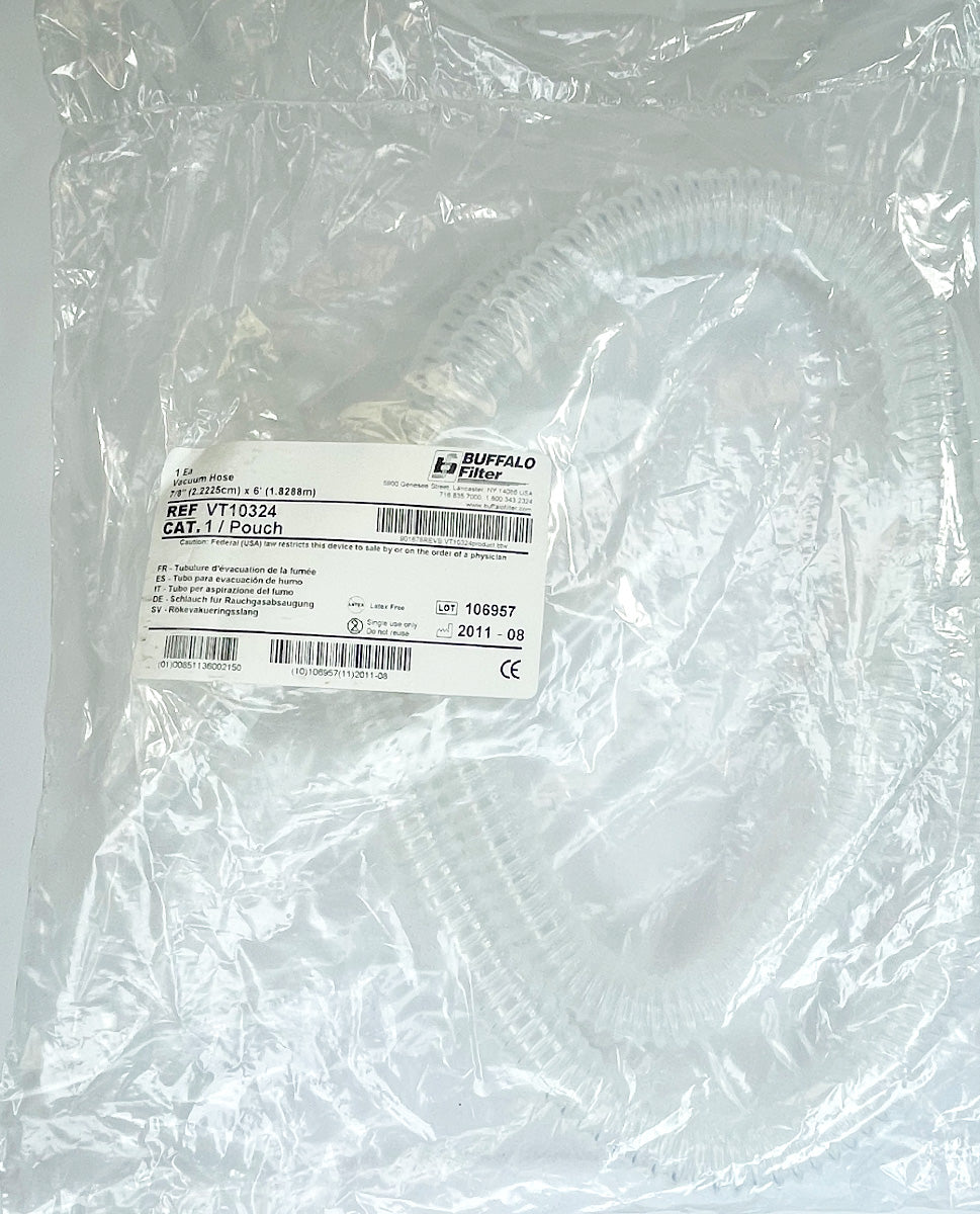 Buffalo Filter Smoke Evacuation Tubing Vacuum Hose 7/8”x 6' VT10324