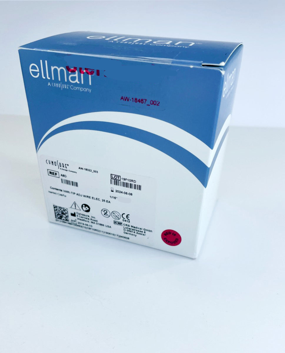 Ellman Cynosure A8D Vari-Tip ADJ Wire Electrode 1/16in Shaft 25-Pack Exp-2024
