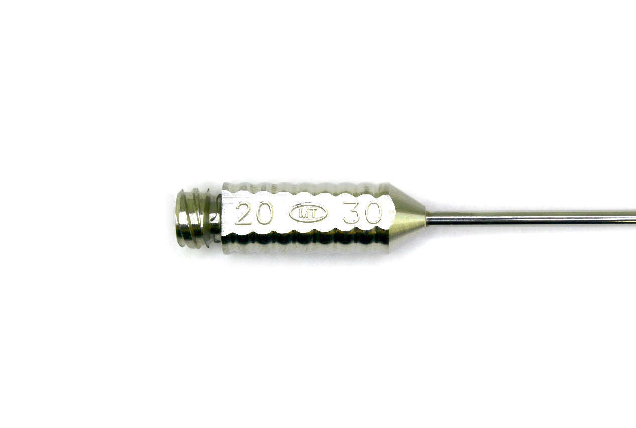 Spiral Infiltration Liposuction Cannula 6 holes 13" 20 MT 30 intentionally bent