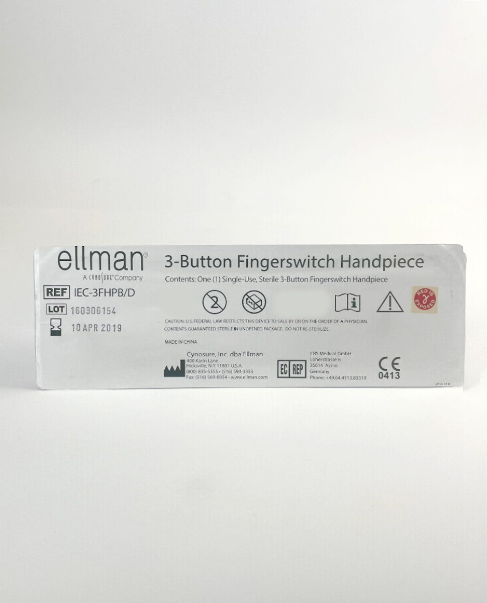 ELLMAN Cynosure 3-Button Fingerswitch Handpiece IEC-3FHPB/D EXP 2019