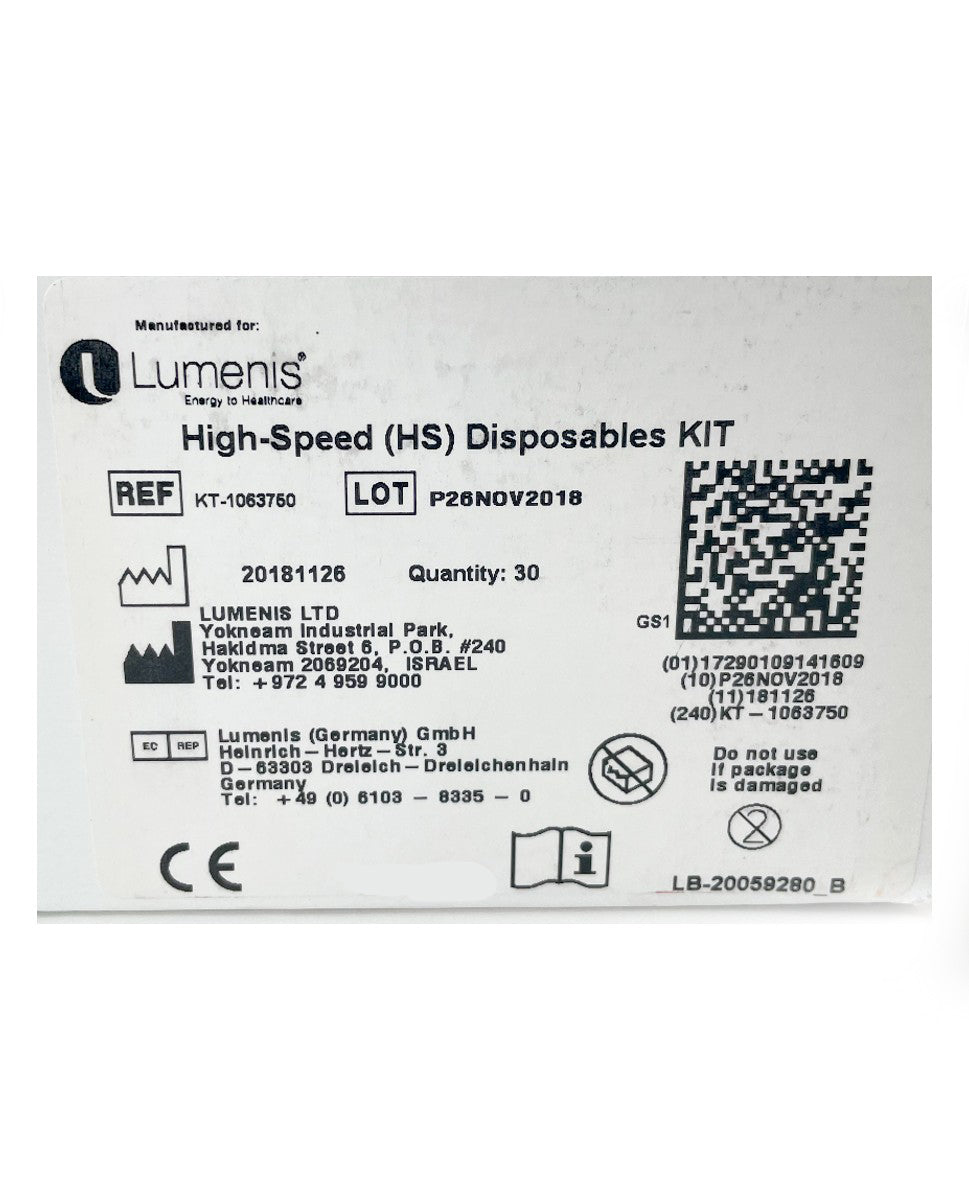 LUMENIS LightSheer Duet High-Speed (HS) Disposable TIP KT-1063750 EXP 2018