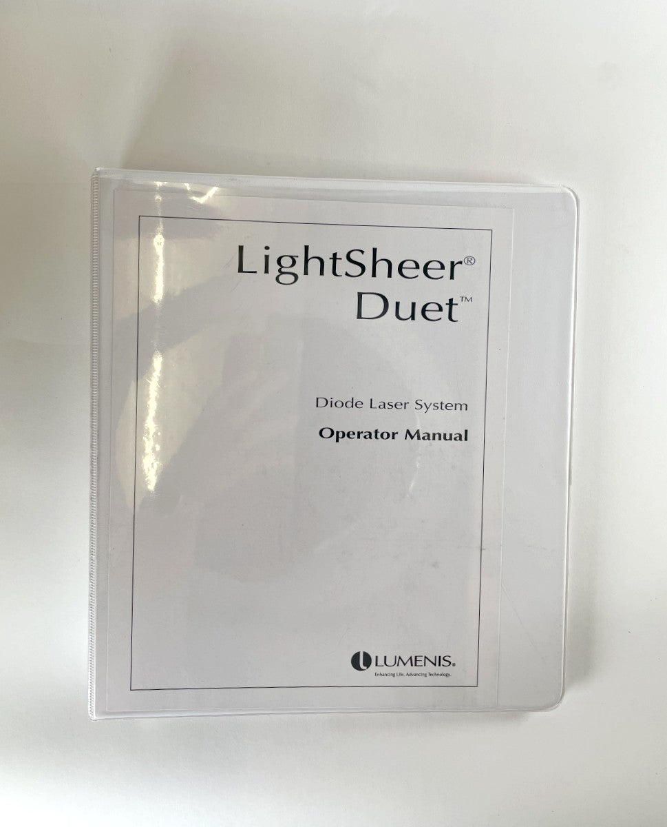 Lumenis LightSheer Duet Diode Laser System OPERATOR MANUAL