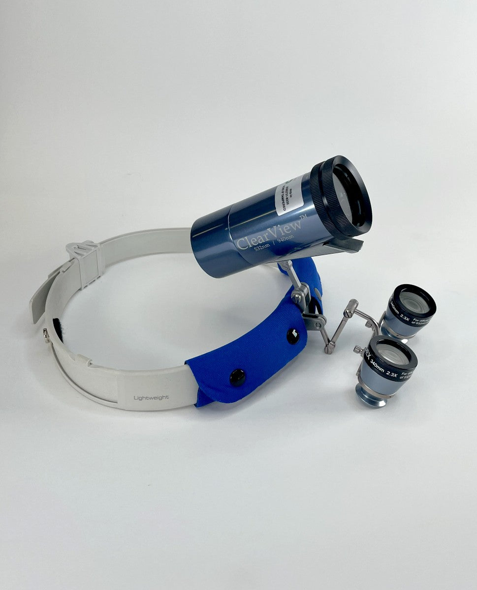 ClearView 3 Cross Polarized 2.3x Magnifying Vein Viewer Head Lamp Visor