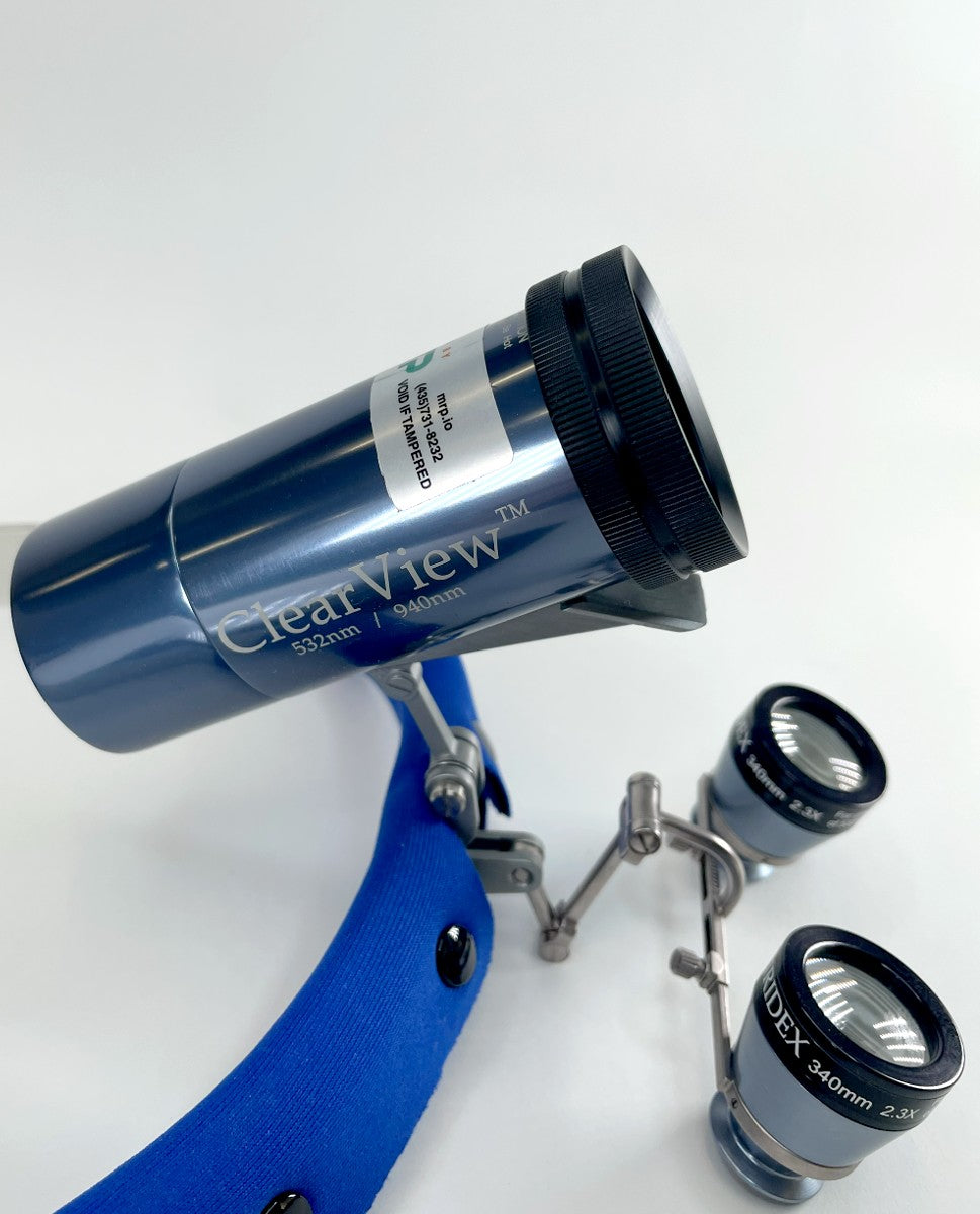 ClearView 3 Cross Polarized 2.3x Magnifying Vein Viewer Head Lamp Visor