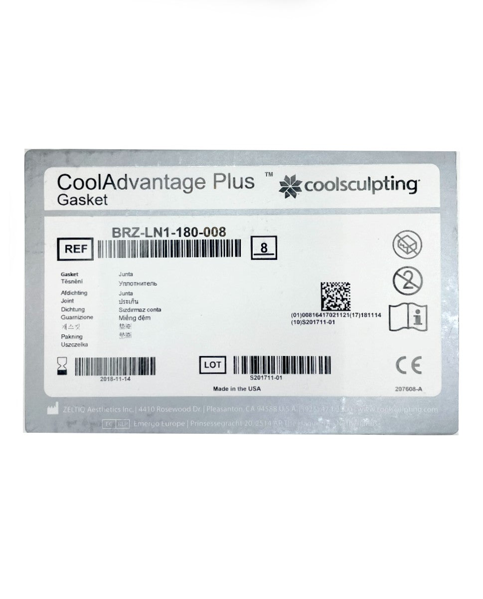 Zeltiq CoolSculpting CoolAdvantage Plus Gasket BRZ-LN1-180-008 - 8 Pack