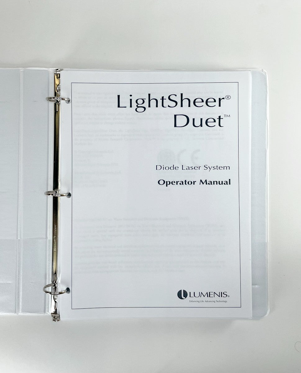LUMENIS LightSheer Duet Diode Laser System Operator Manual 01