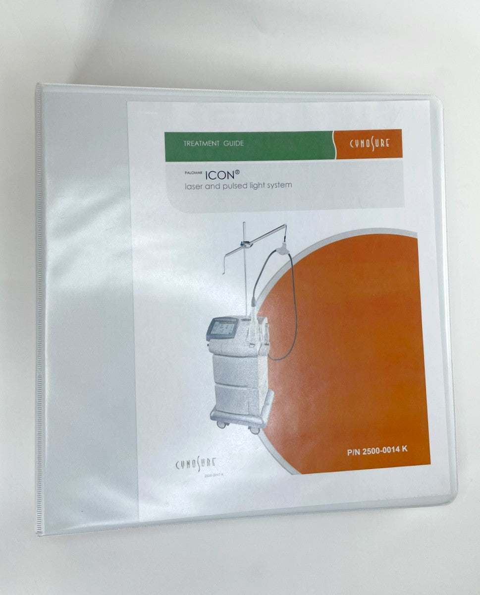 CYNOSURE Palomar ICON laser and pulsed light system TREATMENT GUIDE P/N 2500-0014 K