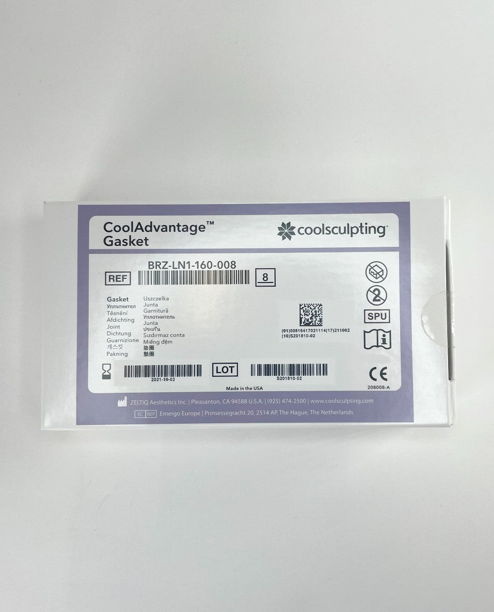 Zeltiq Coolsculpting Cool Advantage Gasket PK 8 BRZ-LN1-160-008 EXP 2021