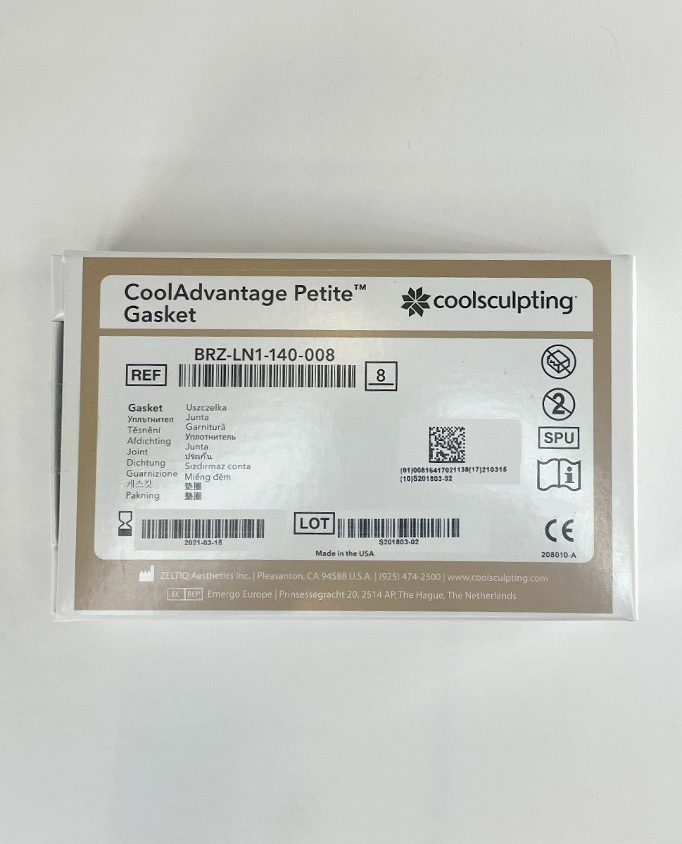 ZELTIQ Aesthetics Coolsculpting CoolAdvantage Petite Gasket BRZ-LN1-140-008 EXP 2021