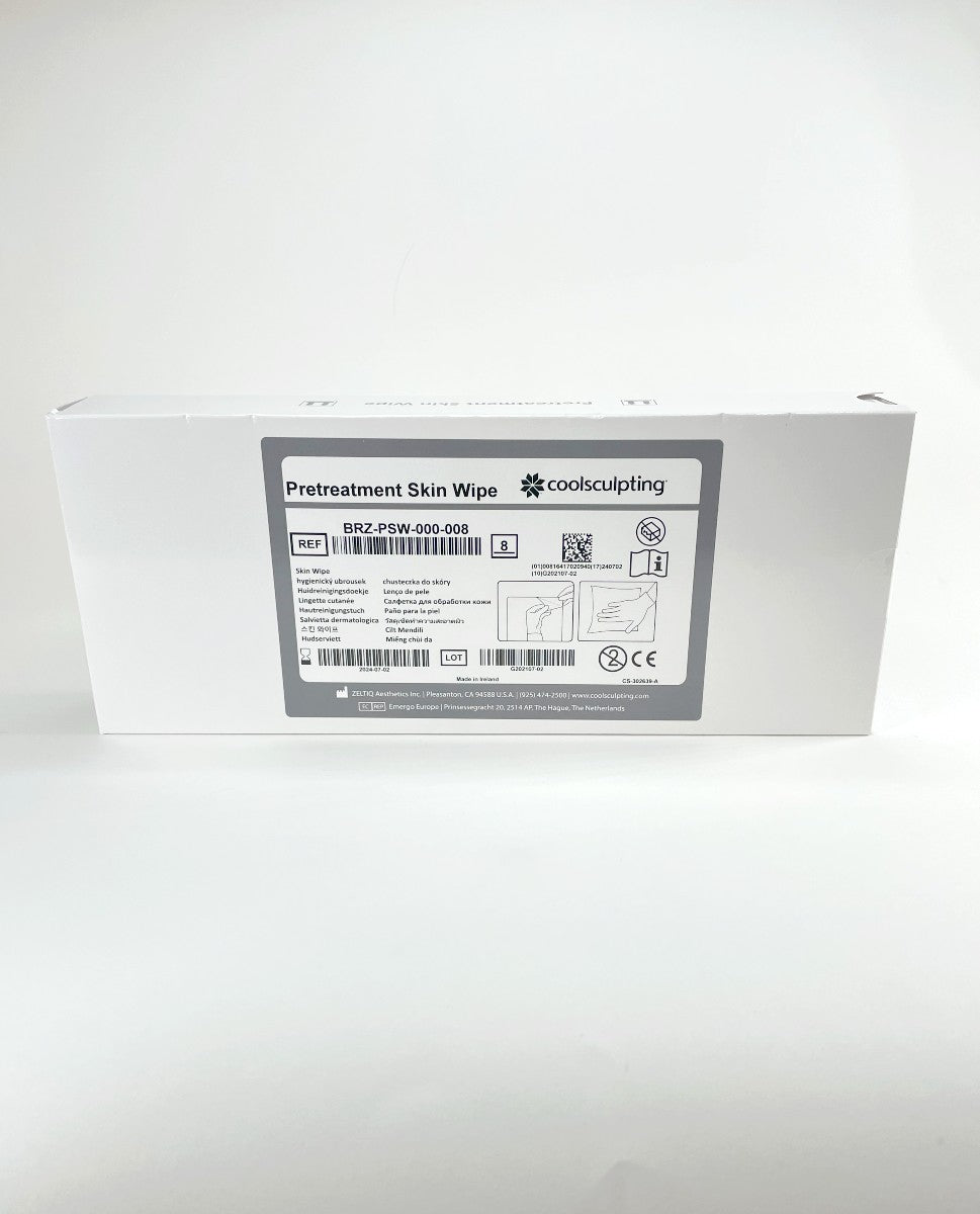 Zeltiq CoolSculpting Pretreatment Skin Wipes 8 Pack BRZ-PSW-000-008 EXP-2023/03