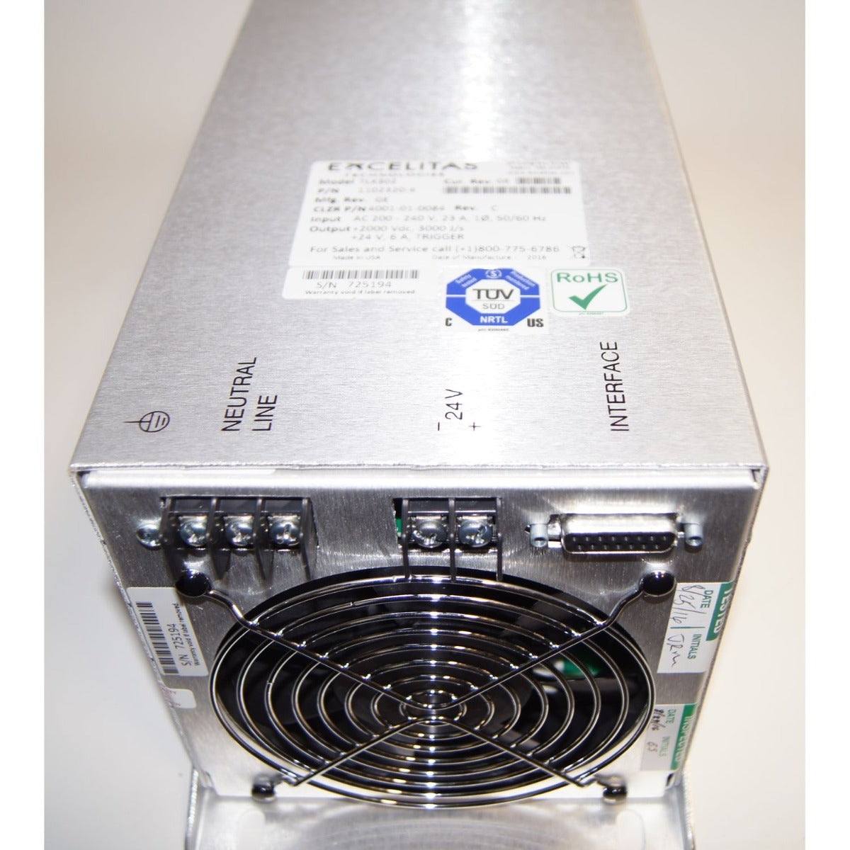 Candela GentleLASE High Voltage Power Supply TLX302 4001-01-0084 Defective As-Is