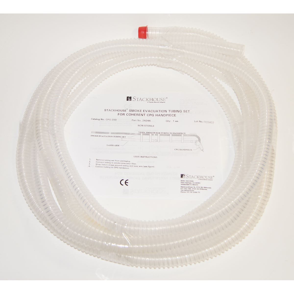 Stackhouse Coherent CPG Laser Handpiece Smoke Evacuation Tubing 21' x 7/8" 24244