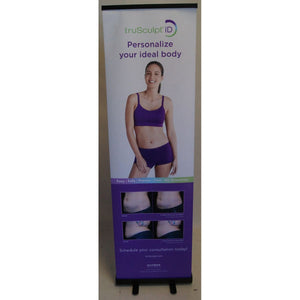 Cutera truSculpt iD Before & After 25in x 83in Retractable Marketing Banner