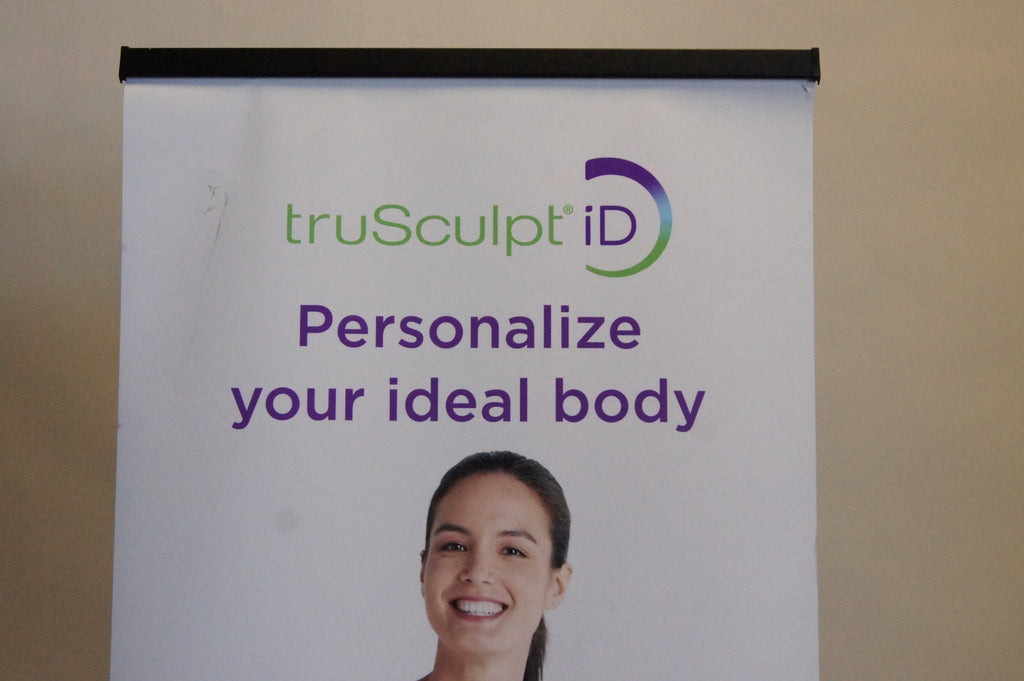 Cutera truSculpt iD Before & After 25in x 83in Retractable Marketing Banner