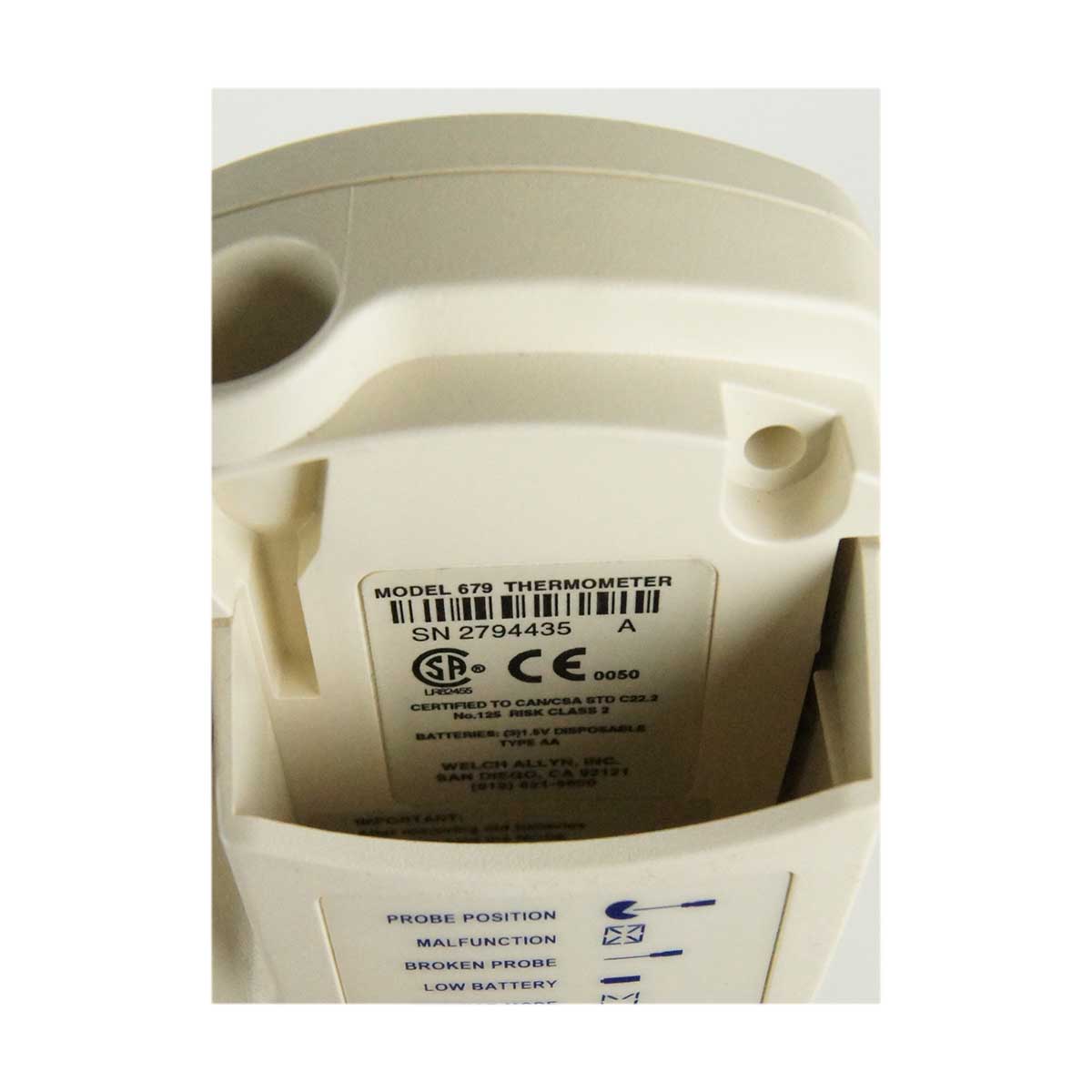 Welch Allyn 679 SureTemp Thermometer with Extra Probe Covers Sure Temp Tan Oral