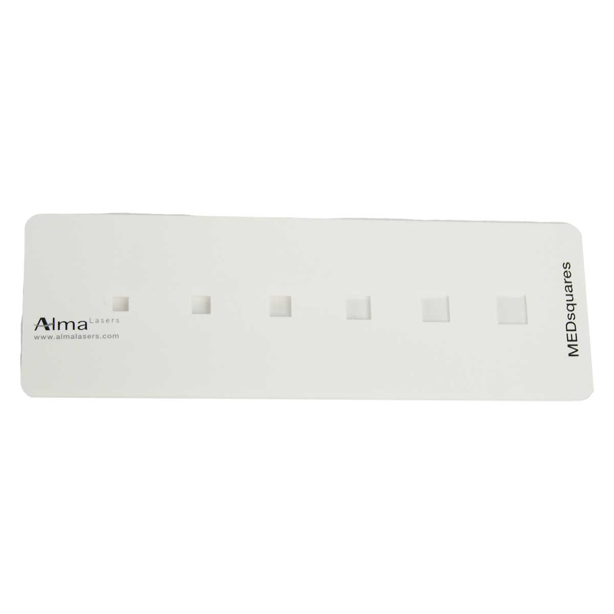 Alma Lasers IPL Point Size Reducing Mask Masking Template Square 5 6 7 8 9 10 mm