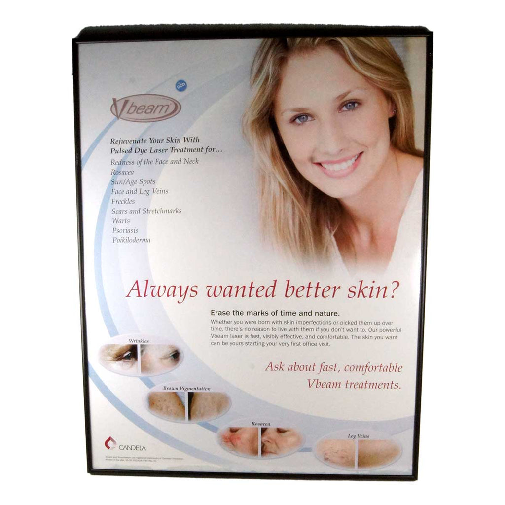 Candela Vbeam Better Skin Office Marketing Wall Frame 28.25in x 22.25in