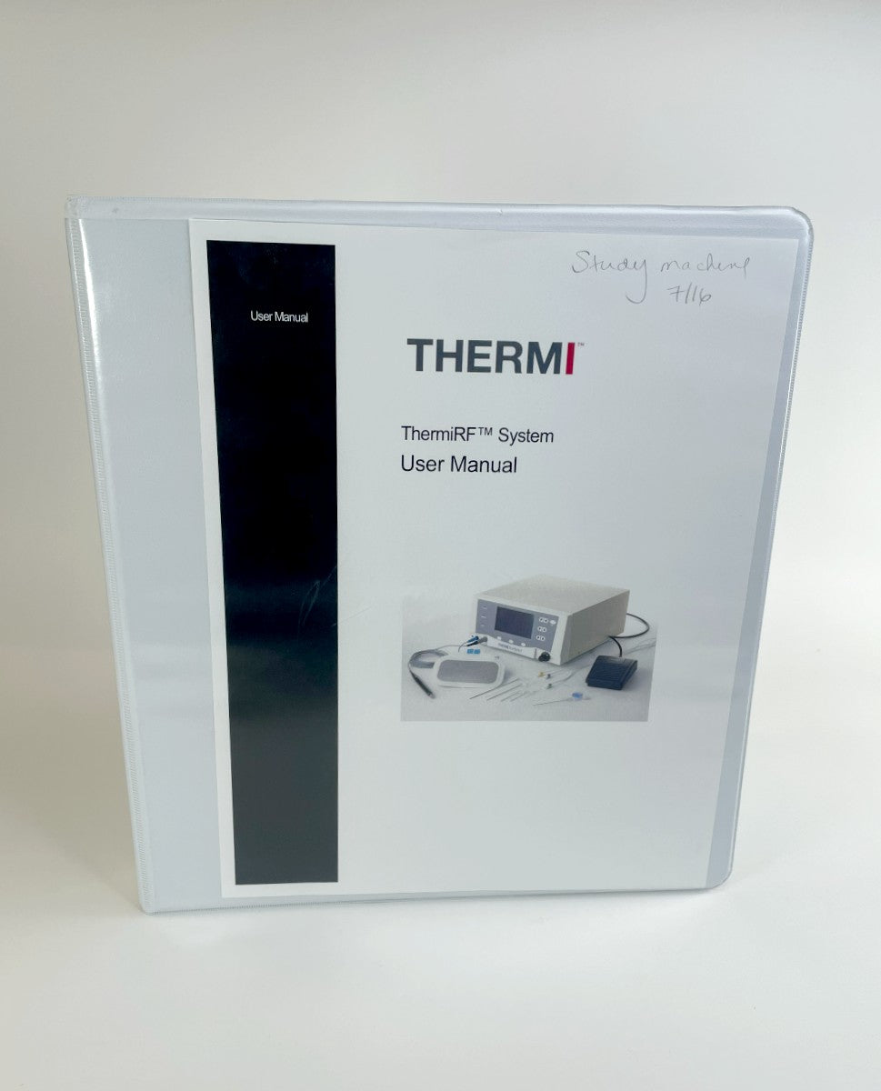 Thermi ThermiRF w/ ThermiSmooth RF Cellulite System Operator User Manual